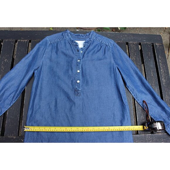 Amour Vert - Kari Chambray Shirtdress in 100% Sustainable Tencel, Med - Picture 9 of 13